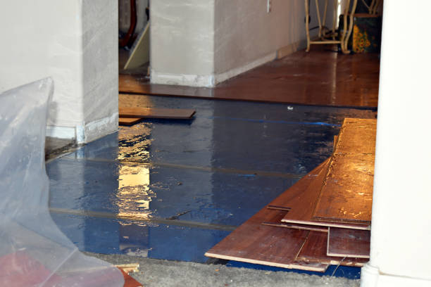 Professional Water Extraction technician working in Wallpack Center, NJ